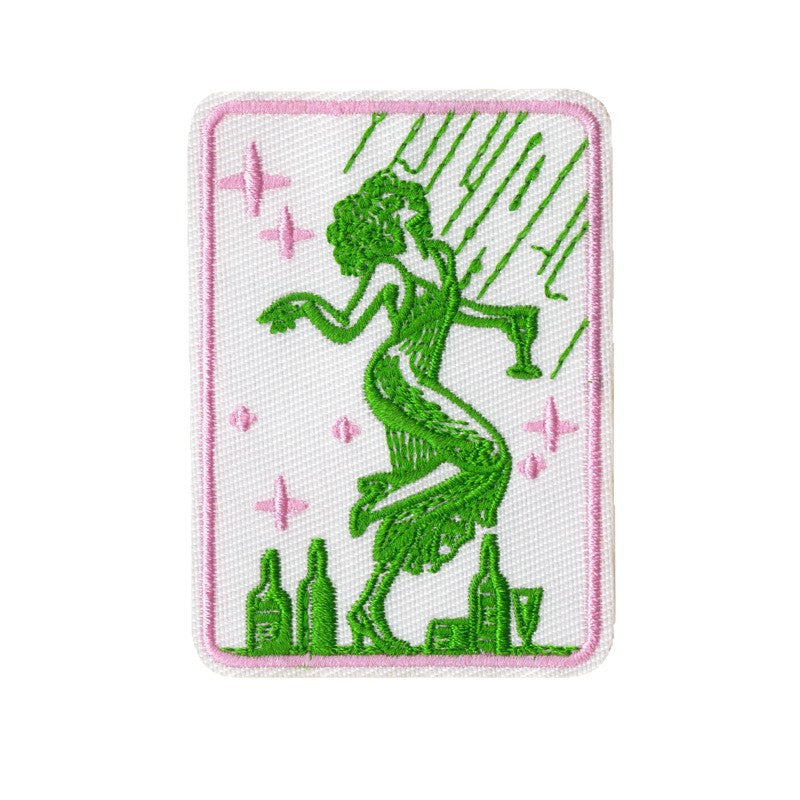 Wholesale Embroidered patch shoes,  hats and bags accessories original cartoon English letter adhesive patch
